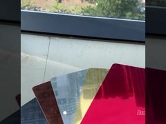 Großhandelspreis Spiegel Wanddekoration Wandplatte PET Bambus Holzkohle Furnierplatte