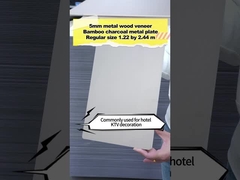 PVC-Dekoration Bambus Holzkohle Metallwandplatte Innenwandplatten mit hoher Dichte