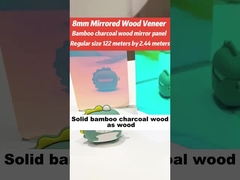 Spiegelwandplatten PVC Bambus Holzkohle Wandplatten Feuchtigkeitsdicht