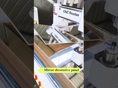 Umweltschonendes Interieur Bambus Holzkohle Spiegel Wandplatten PVC Spiegel Holz Veneer