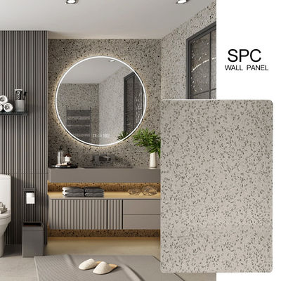 SPC Wall Panel 600*2440*4mm Waterproof Stone Plastic Eco-Friendly Seamless Marble Sheet Integrated Wall Panel Indoor Decoration For Hotel Bathroom