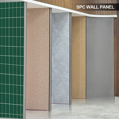 Hotel Chain Same Style Wood Grain SPC Wall Panel Seamless Locking Waterproof Interior Decoration Board for Bathroom