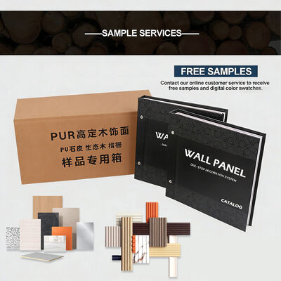 Modern Bamboo Charcoal Wood Veneer Indoor Decorative PVC Wood Grain Wear Resistant Wall Panel Cladding For Home And Hotel