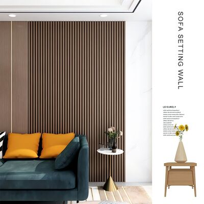 Solid Wood Grid Wall Panel Fireproof And Waterproof Wall Decoration For Indoor Background Walls