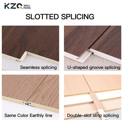 Skin Feel Solid Color Texture Wall Decoration Bamboo Fiber Wall Panel Modern Wood Veneer