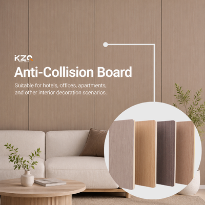 Bamboo Charcoal Wood Veneer Anti-collision Board For Hotel Decoration