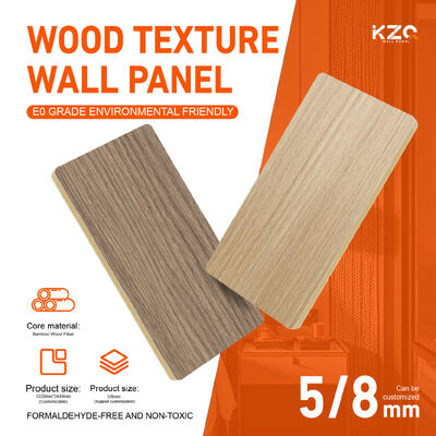 3D Marble Wall Panel Bamboo Charcoal Wood Veneer For Hotel Decoration
