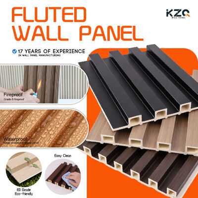 Wpc Fluted Wall Panel Interior Decorative Panels For Interior Hotel Project Decor