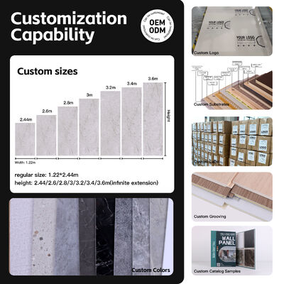 Bathroom Wall Panel Stone Plastic Composite Wall Panel for Bathroom Wall