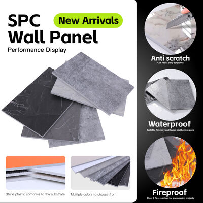 Modern Waterproof Fireproof B1 SPC Wall Panel with Easy Installation for Bathroom and Shower