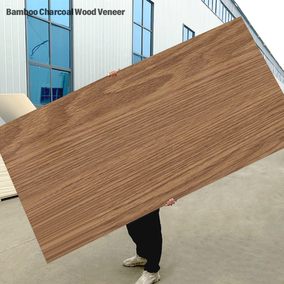 Kostenlose Muster Biegsame Holzmaserung Wandpaneele Wasserdicht Feuchtigkeitsbeständig Bambus Holzkohle Holzfurnier Panel für Hotel