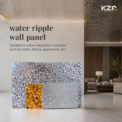 3D Wasserwellen-Serie KTY Club Decken- & Wandplatte 5mm/mm Bambuskohle Wandplatte