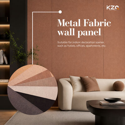 Baumwolle Holzfurnier Metallgewebe Wandplatten Für Hotel Hintergrundwand