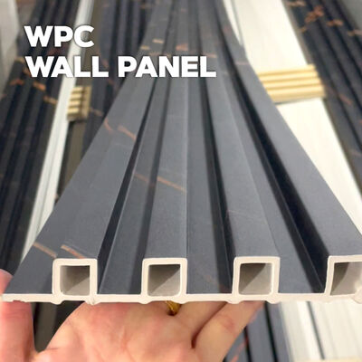 Hochwertige WPC-Rillen-WPC-Wandpaneele Wasserdichte Holz-Wandverkleidung für die Heimdekoration